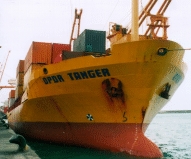 Blick auf den Bug der OPDER Tanger