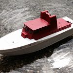 Feuerlöschboot - erste Testfahrt